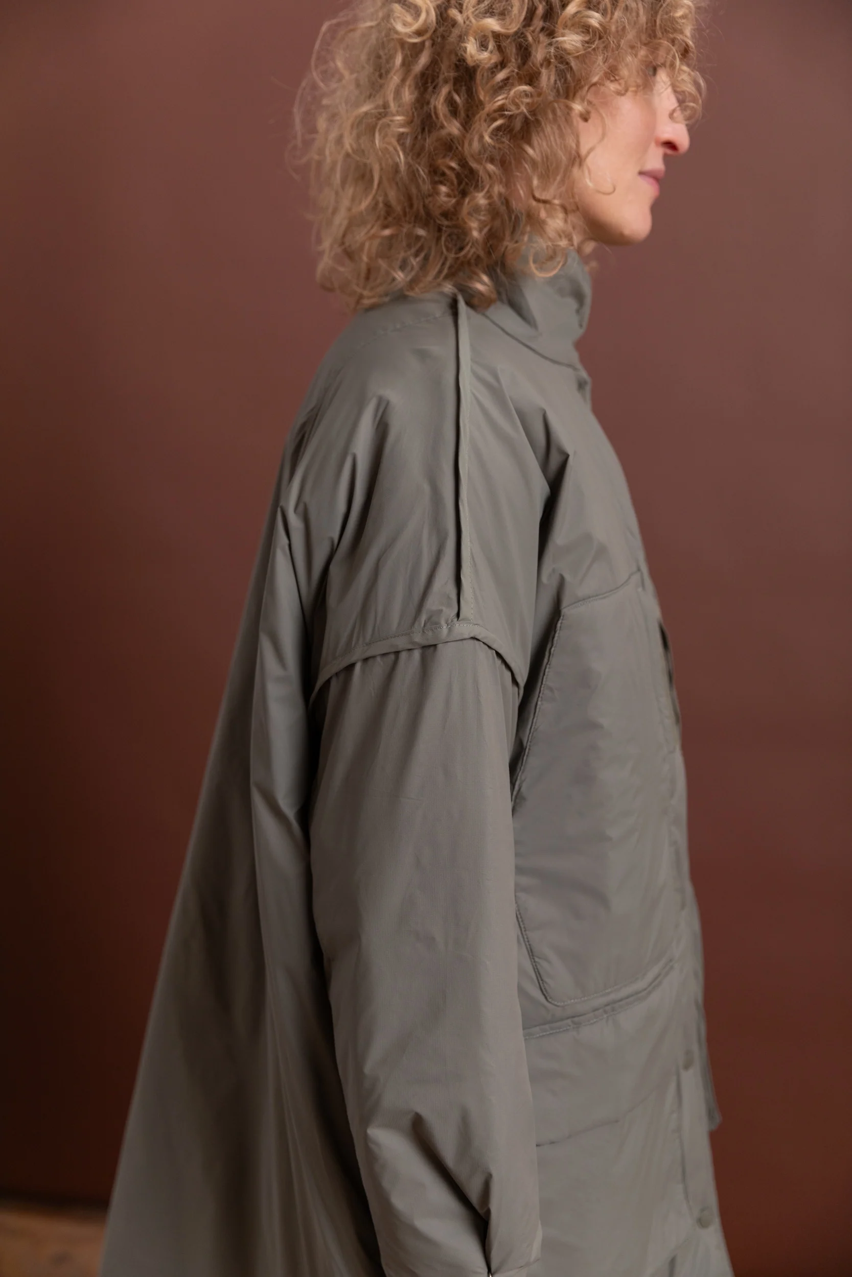 RESTORE COAT IN DUSTY OLIVE - Image 7