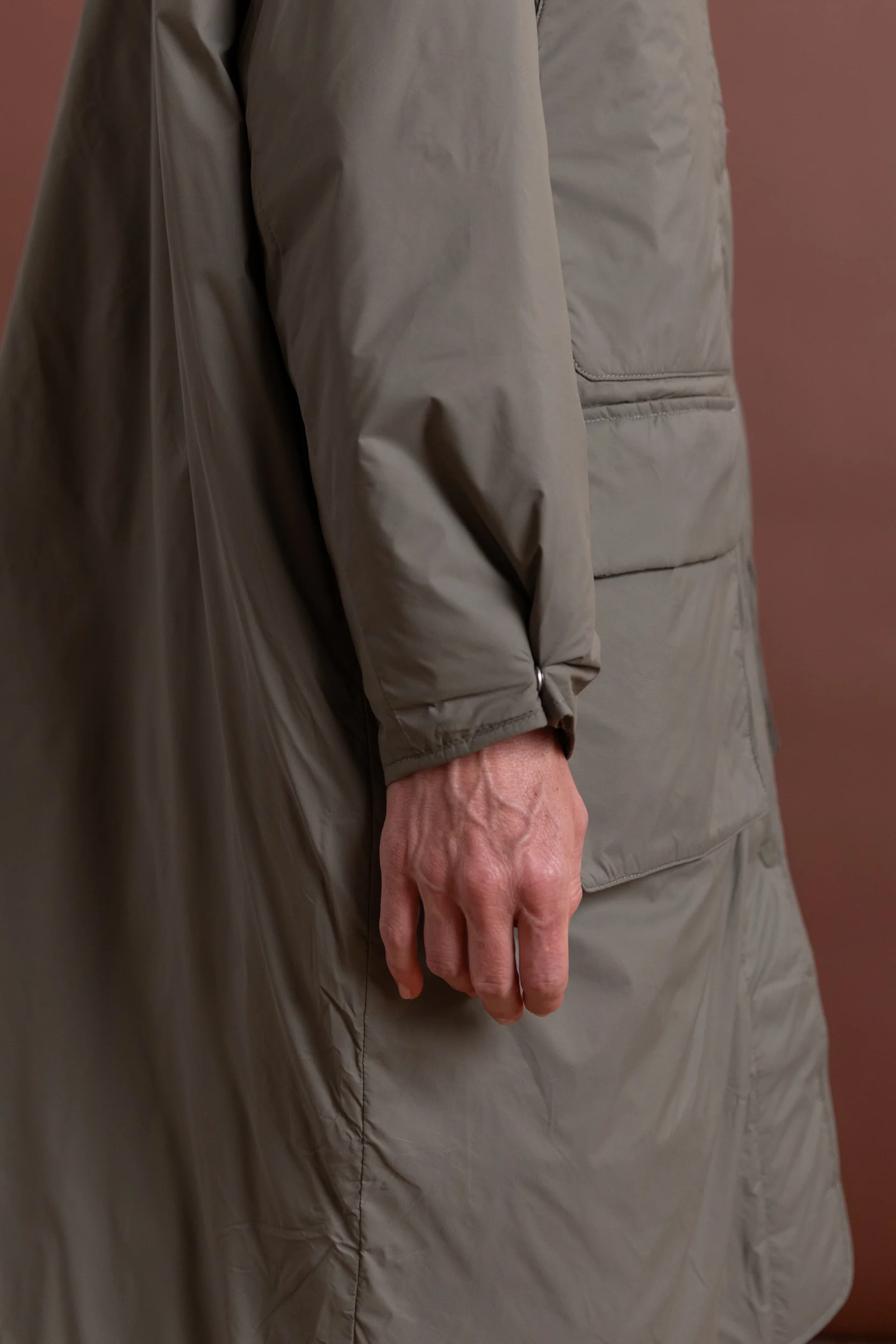 RESTORE COAT IN DUSTY OLIVE - Image 8