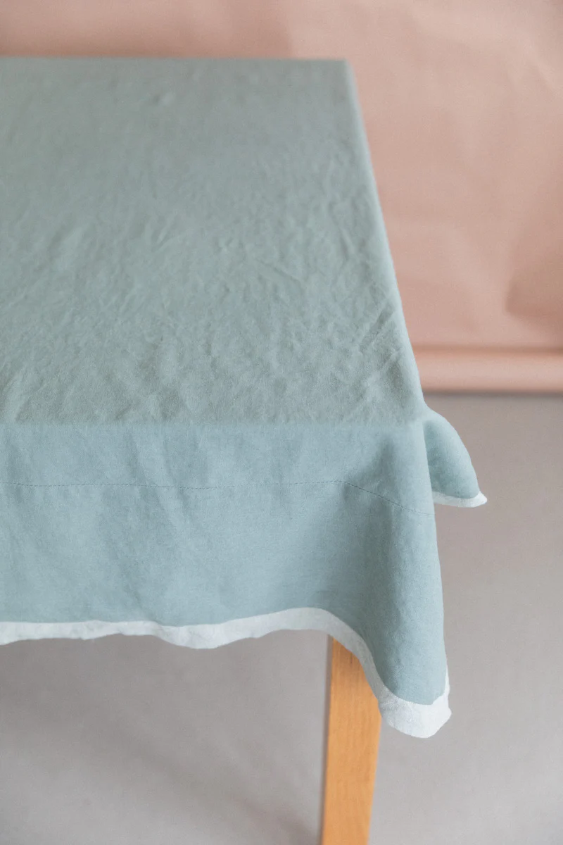 REVERSIBLE TABLECLOTH IN EUCALYPTUS - Image 3