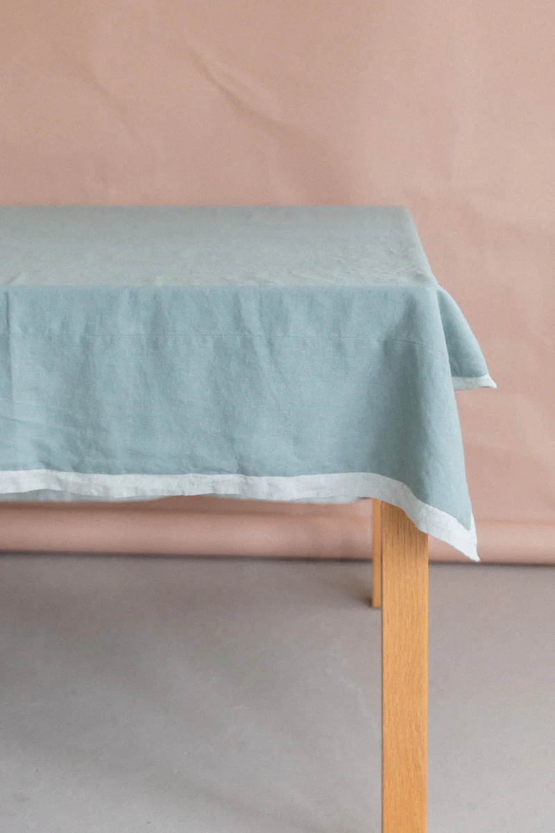 REVERSIBLE TABLECLOTH IN EUCALYPTUS - Image 5