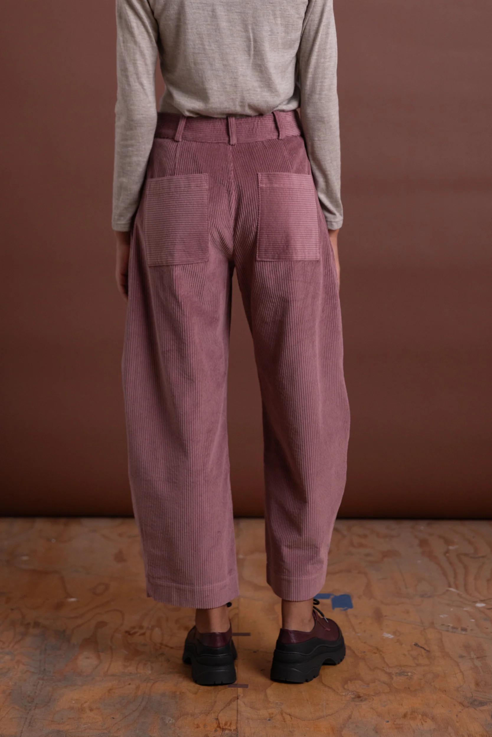 ROBYN TROUSER IN THISTLE JAPANESE COTTON CORDUROY - Image 6