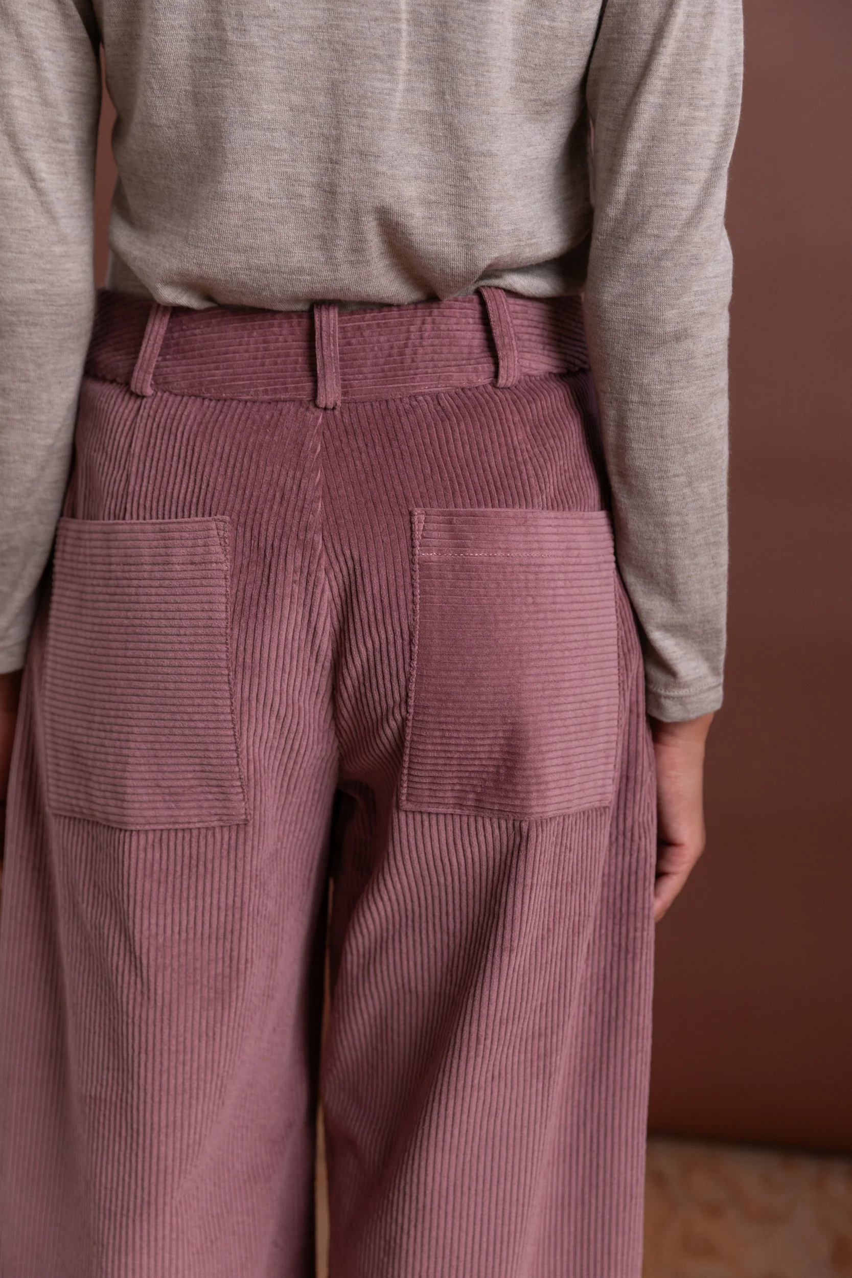 ROBYN TROUSER IN THISTLE JAPANESE COTTON CORDUROY - Image 8
