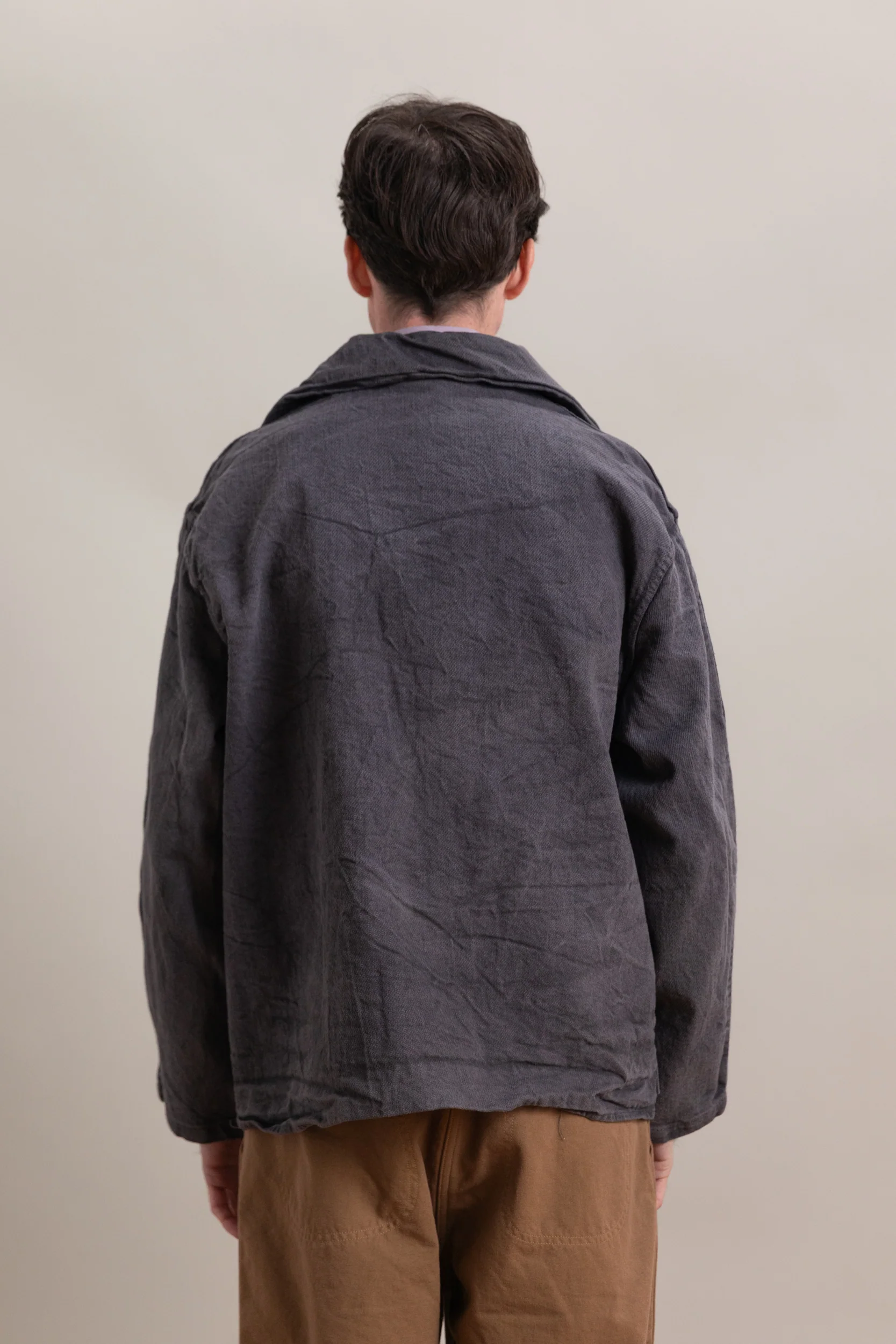 TYPE 931 SCOUT JACKET IN GREY LOGWOOD COTTON BLACKOUT - Image 6
