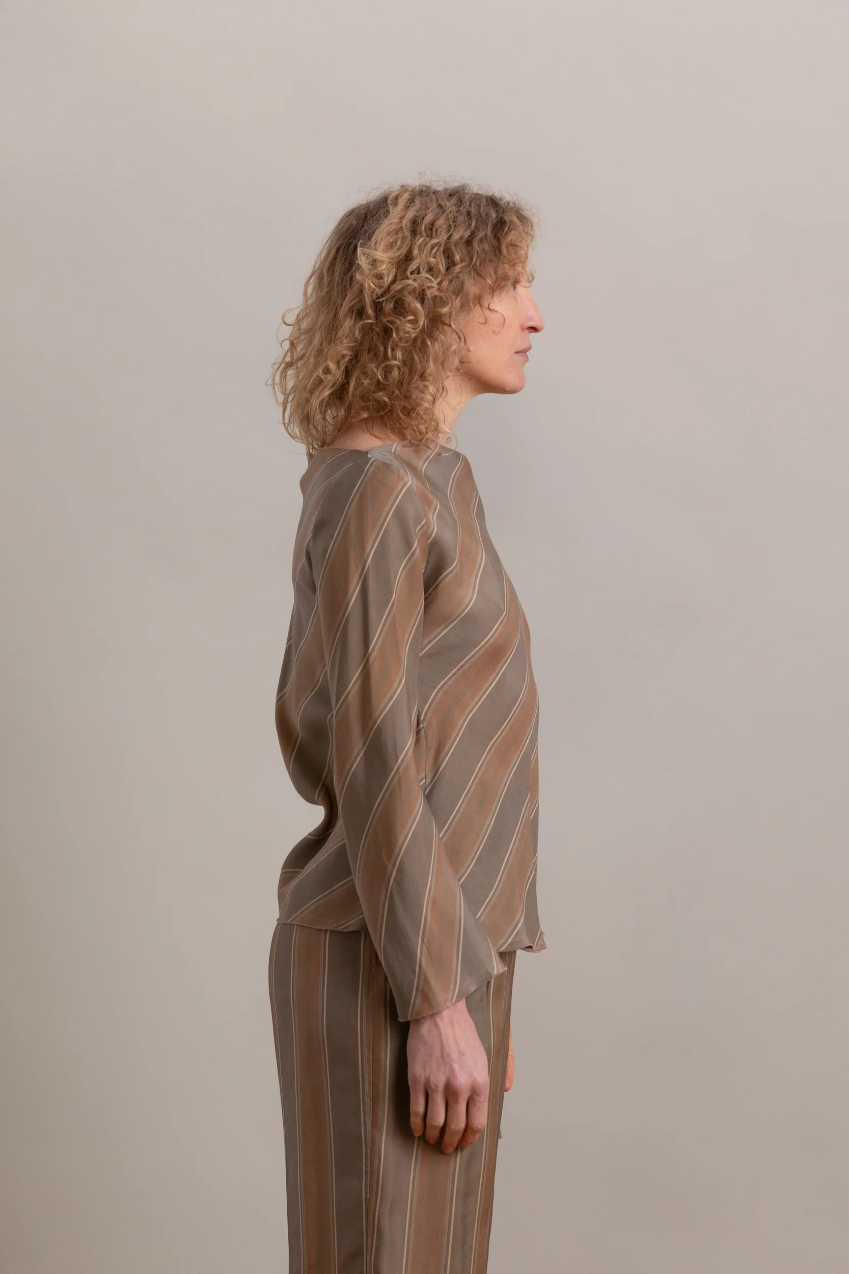 SEREN TOP IN TIE STRIPE - Image 4