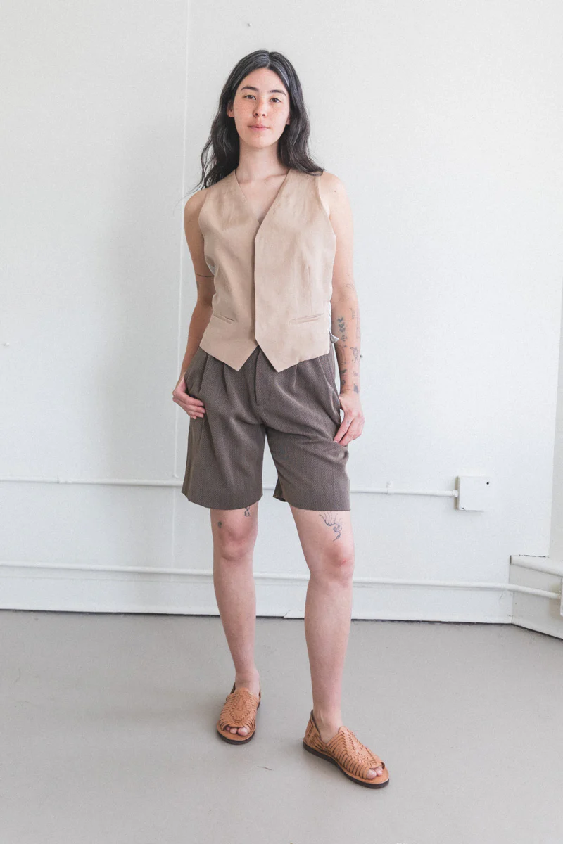 SHALY SHORTS IN SUMMER HERRINGBONE - Image 11