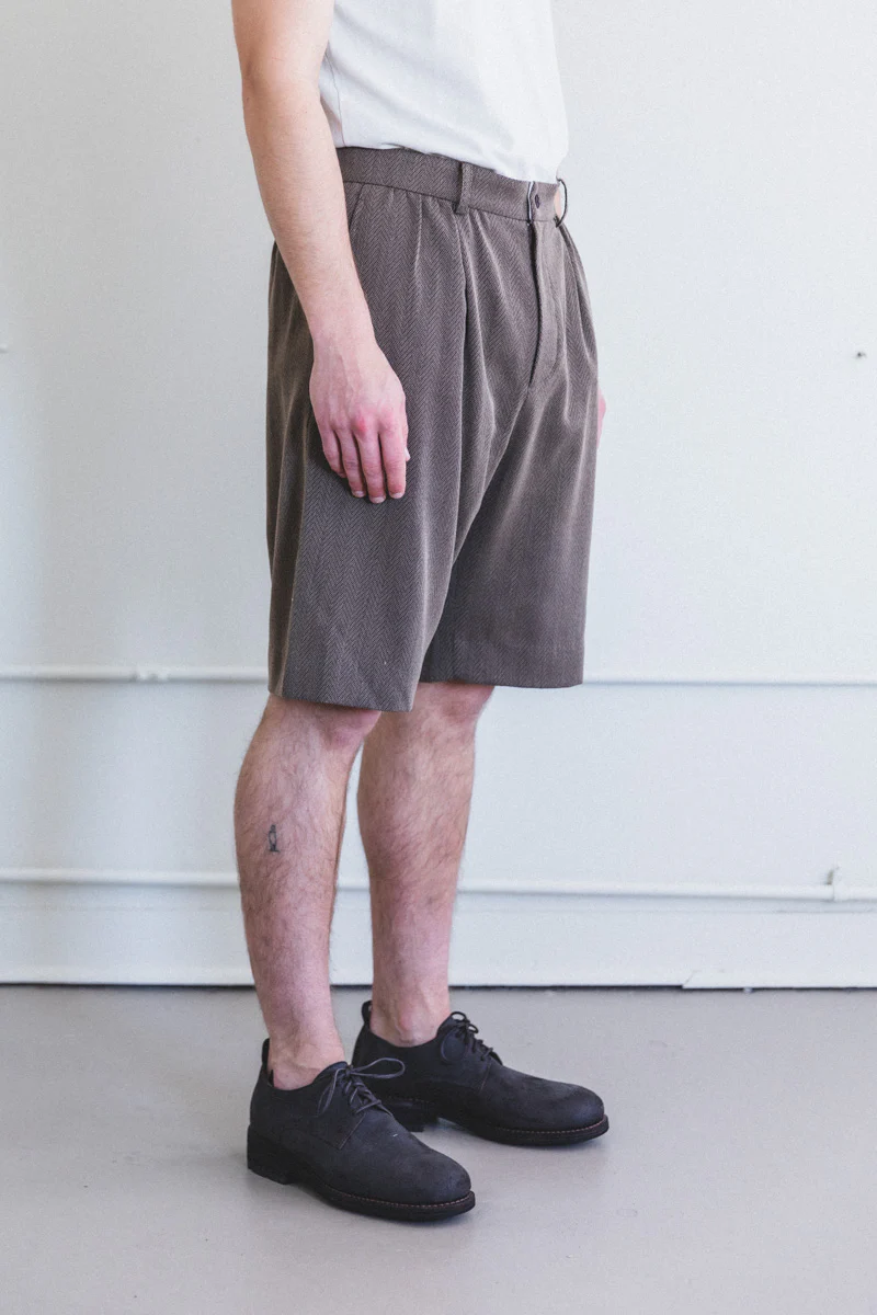 SHALY SHORTS IN SUMMER HERRINGBONE - Image 4