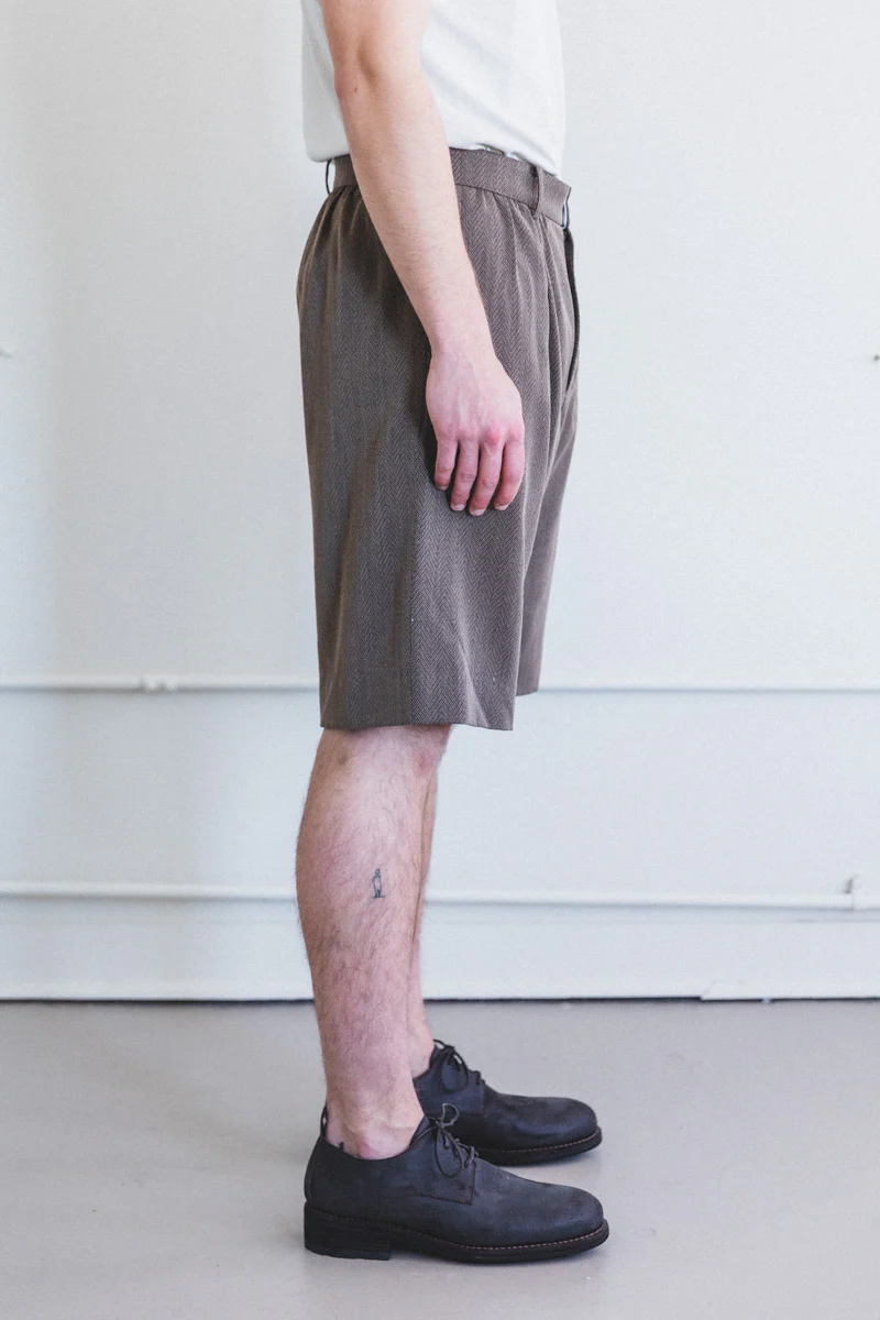 SHALY SHORTS IN SUMMER HERRINGBONE - Image 7