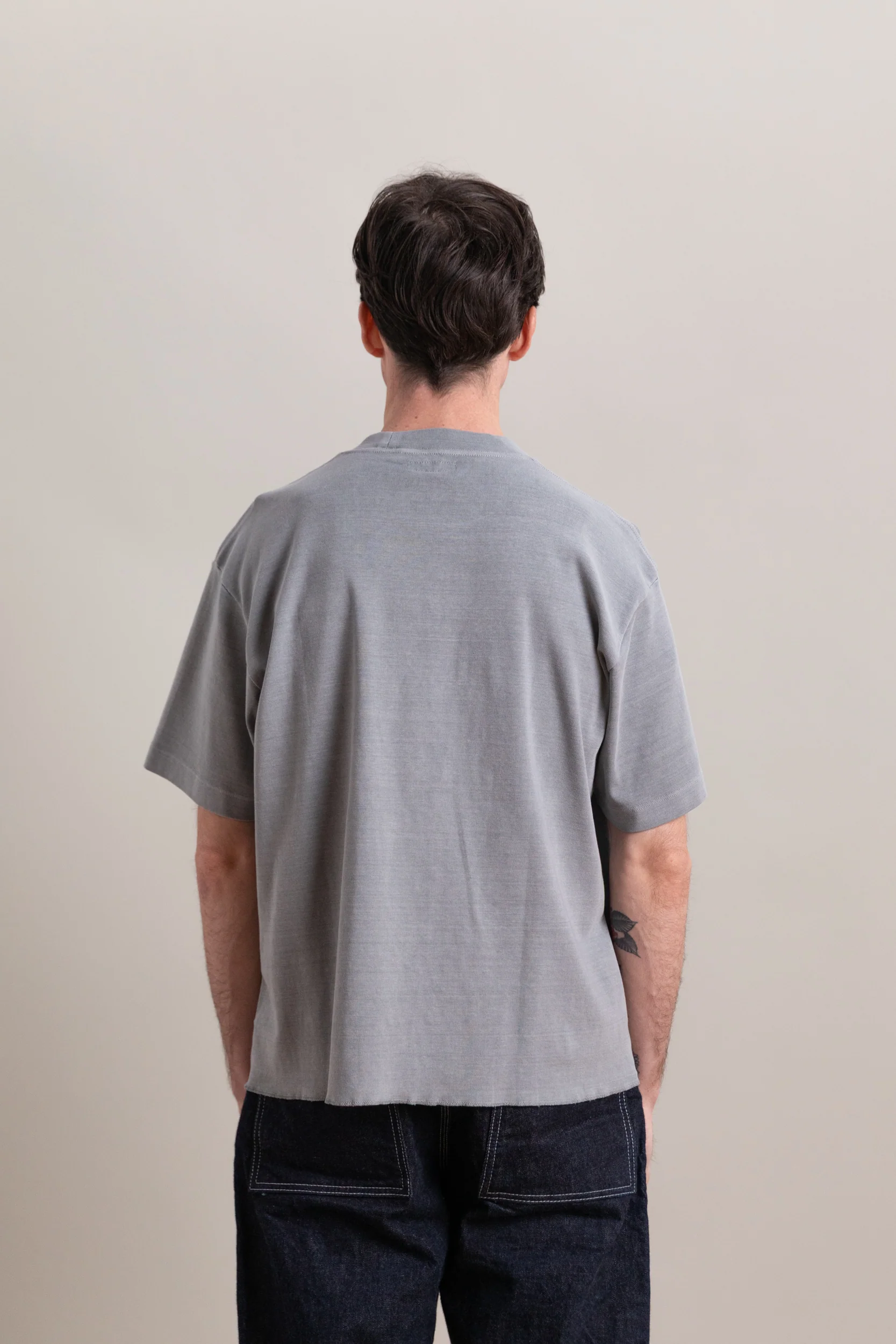 SIERRA STRIPE TEE SHIRT IN PIGMENT CHALK - Image 7