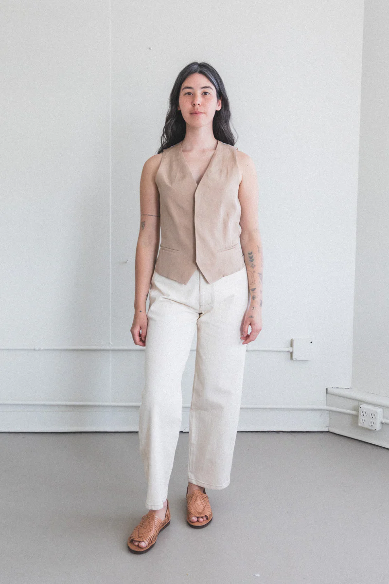 SIWA VEST IN WASHI CUPRO - Image 4