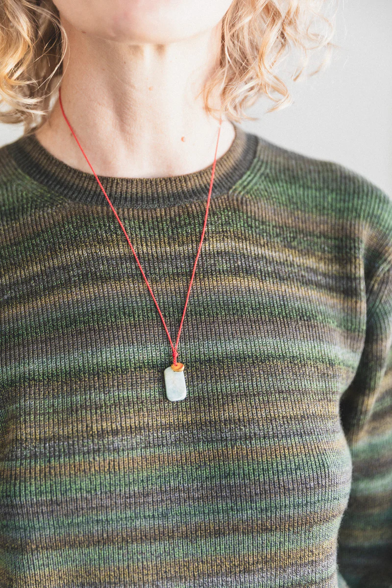 SOL NECKLACE ON A SILK CORD - Image 2