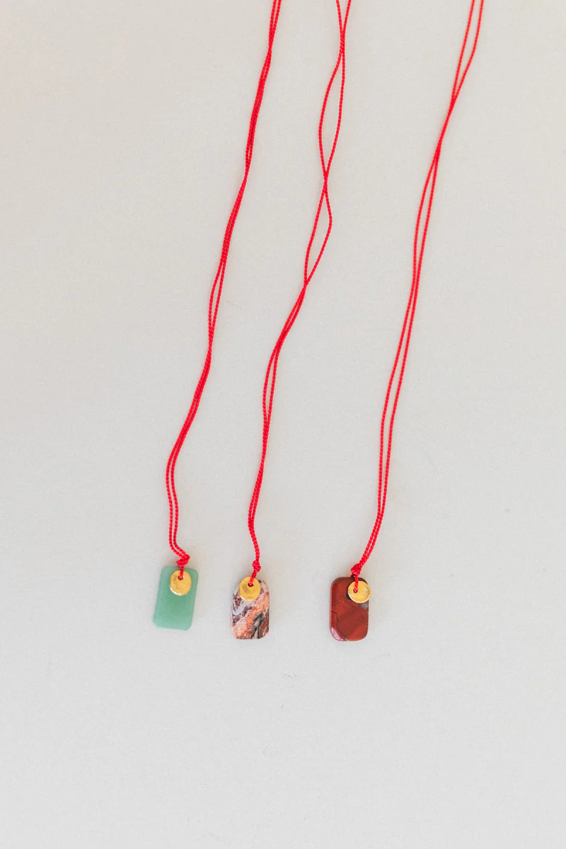 SOL NECKLACE ON A SILK CORD - Image 4