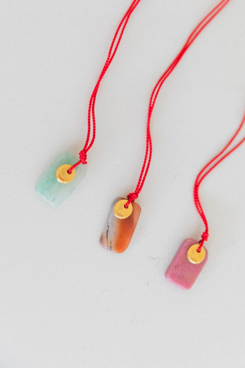 SOL NECKLACE ON A SILK CORD - Image 5