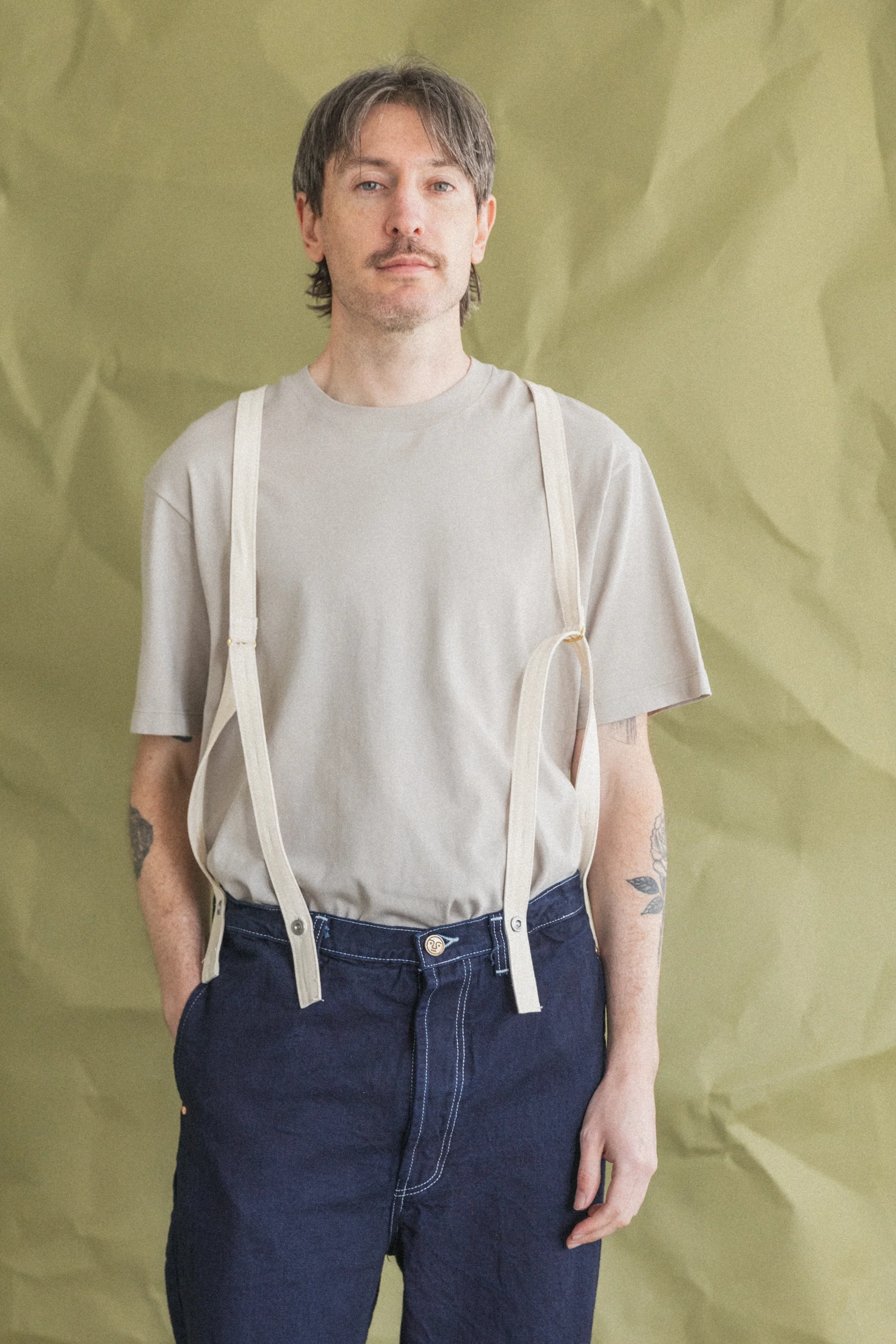 TYPE 156 SPLIT BACK JEANS IN RINSED DOUBLE INDIGO BROKEN TWILL - Image 8