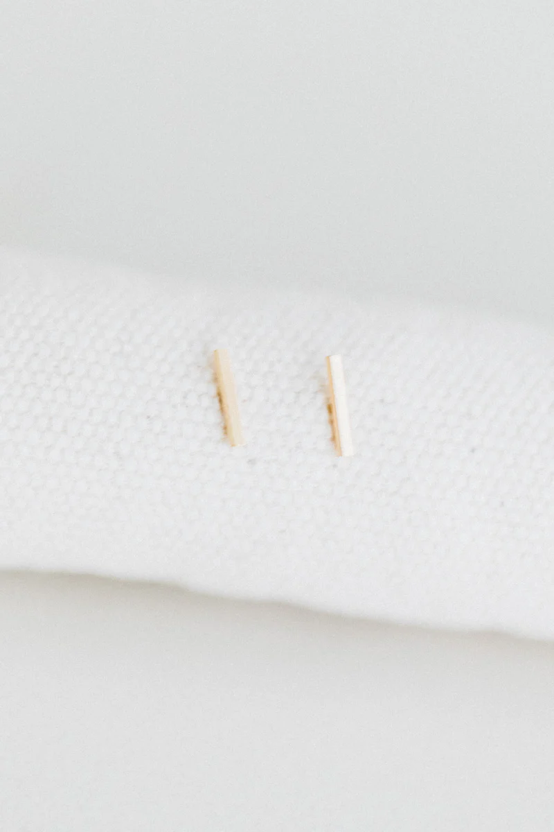 STAPLE STUD IN 14K GOLD (SINGLE) - Image 3