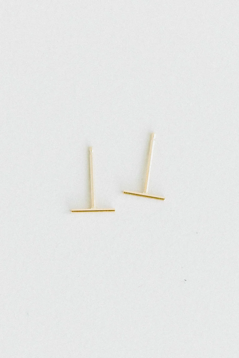 STAPLE STUD IN 14K GOLD (SINGLE) - Image 6