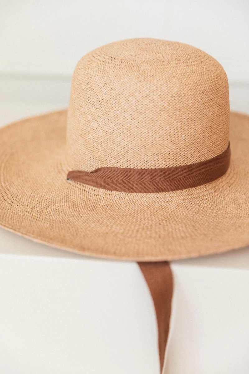 SUNCREST IN TORCIDO STRAW WITH TWILL RIBBON - Image 4