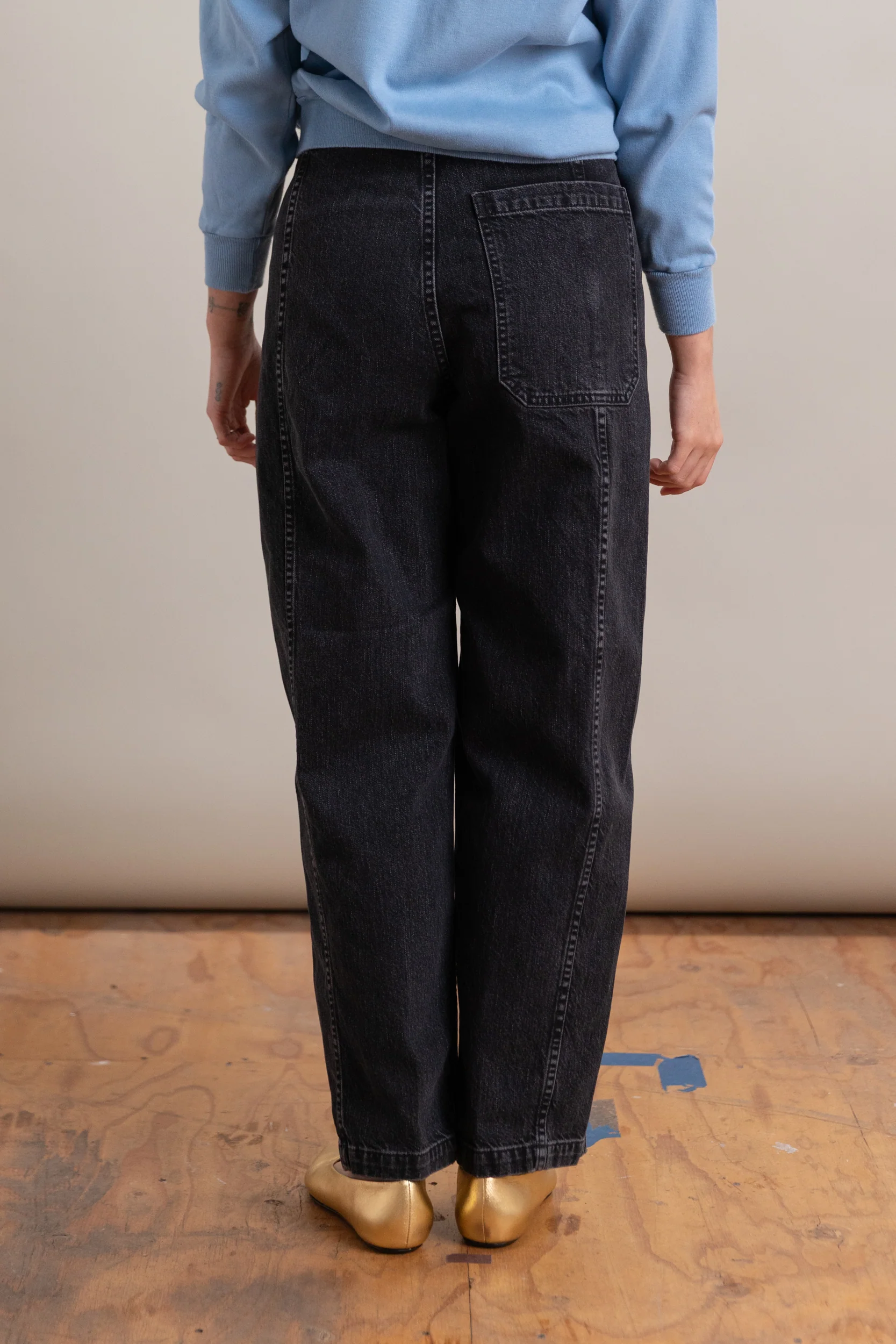 TAMAR PANT IN BLACK WASHED SALINAS DENIM - Image 5
