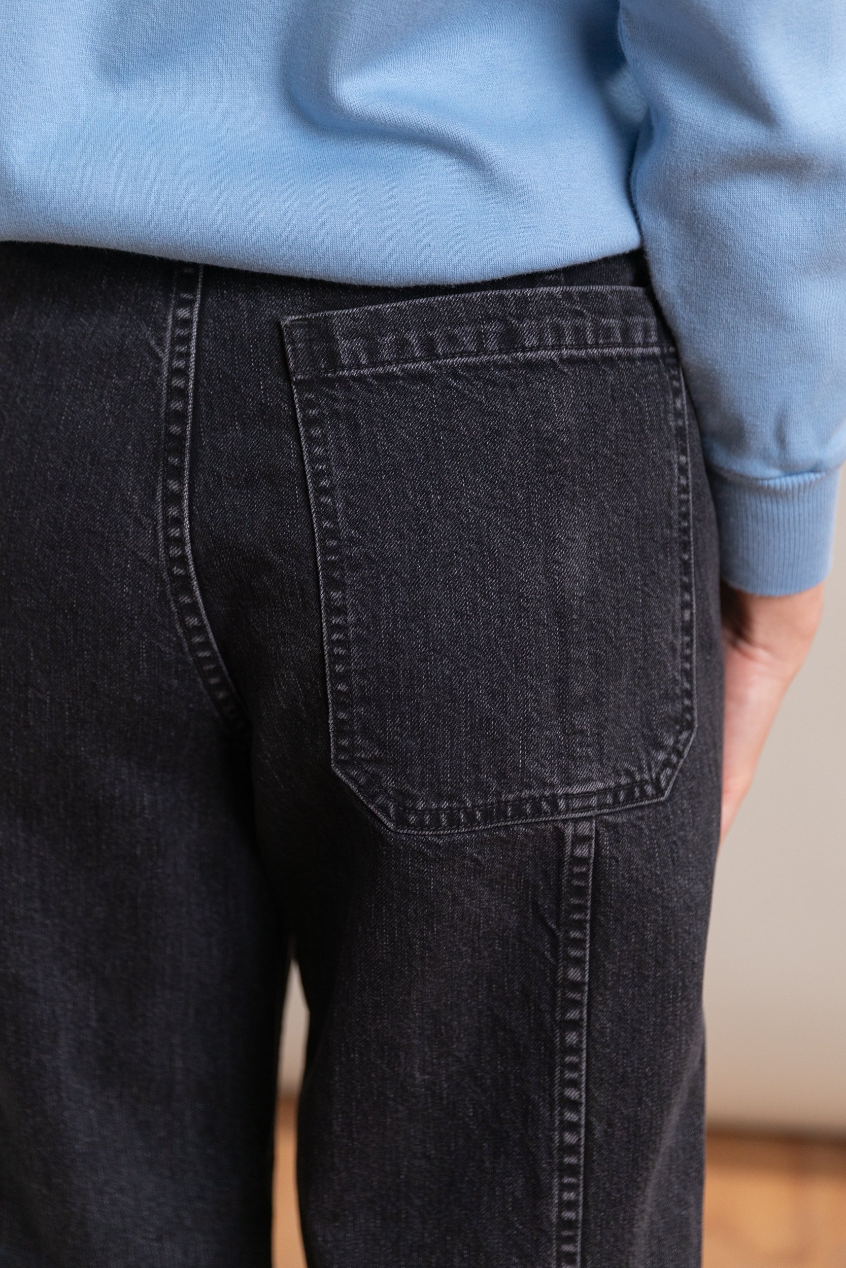 TAMAR PANT IN BLACK WASHED SALINAS DENIM - Image 6