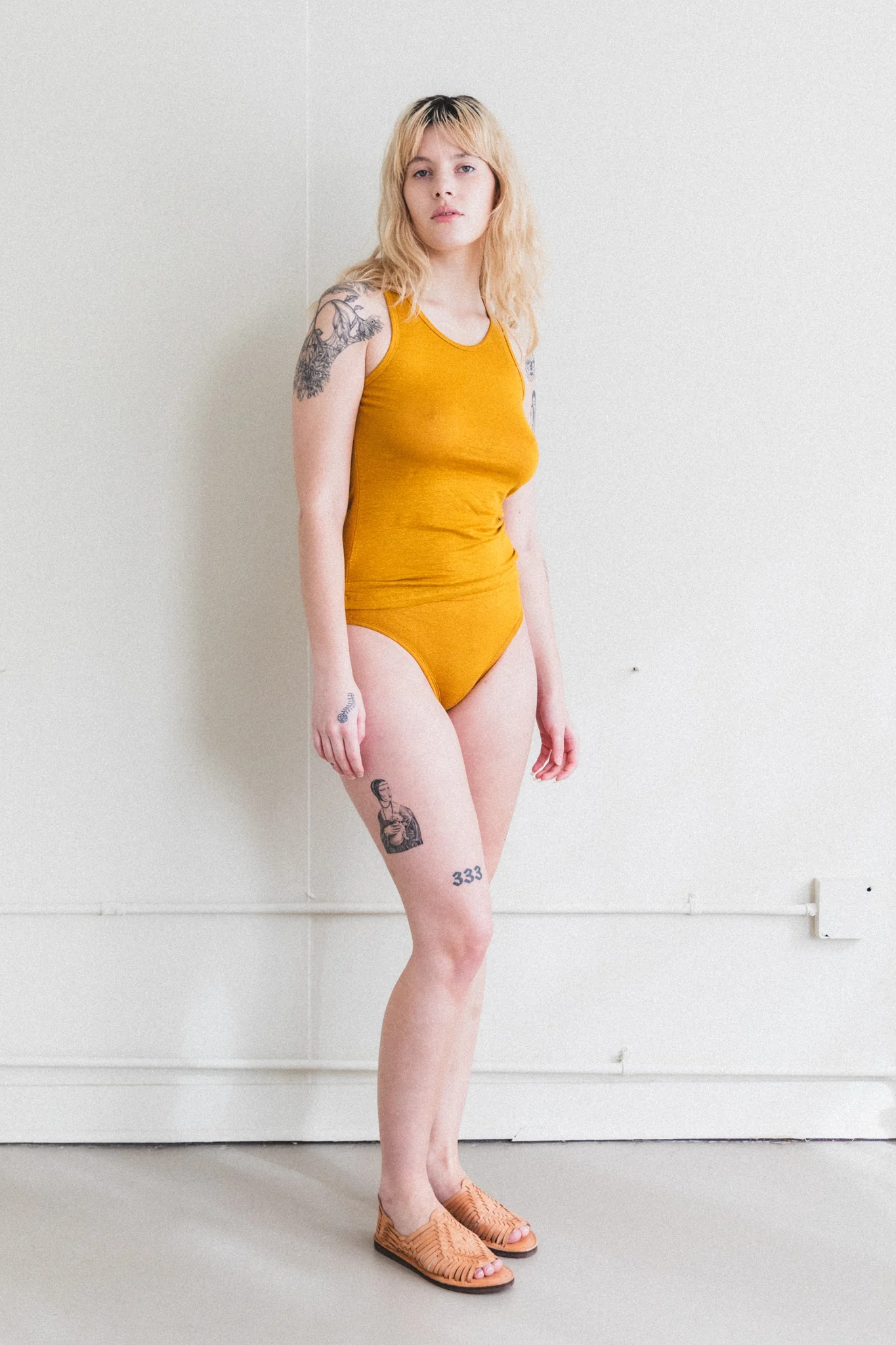 TANK TOP IN SAFFRON - Image 3