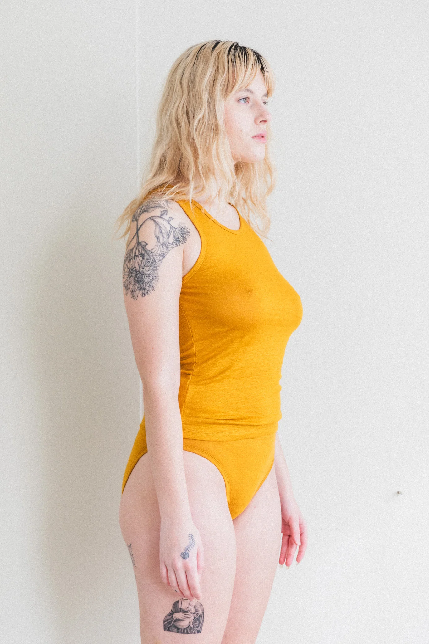 TANK TOP IN SAFFRON - Image 4
