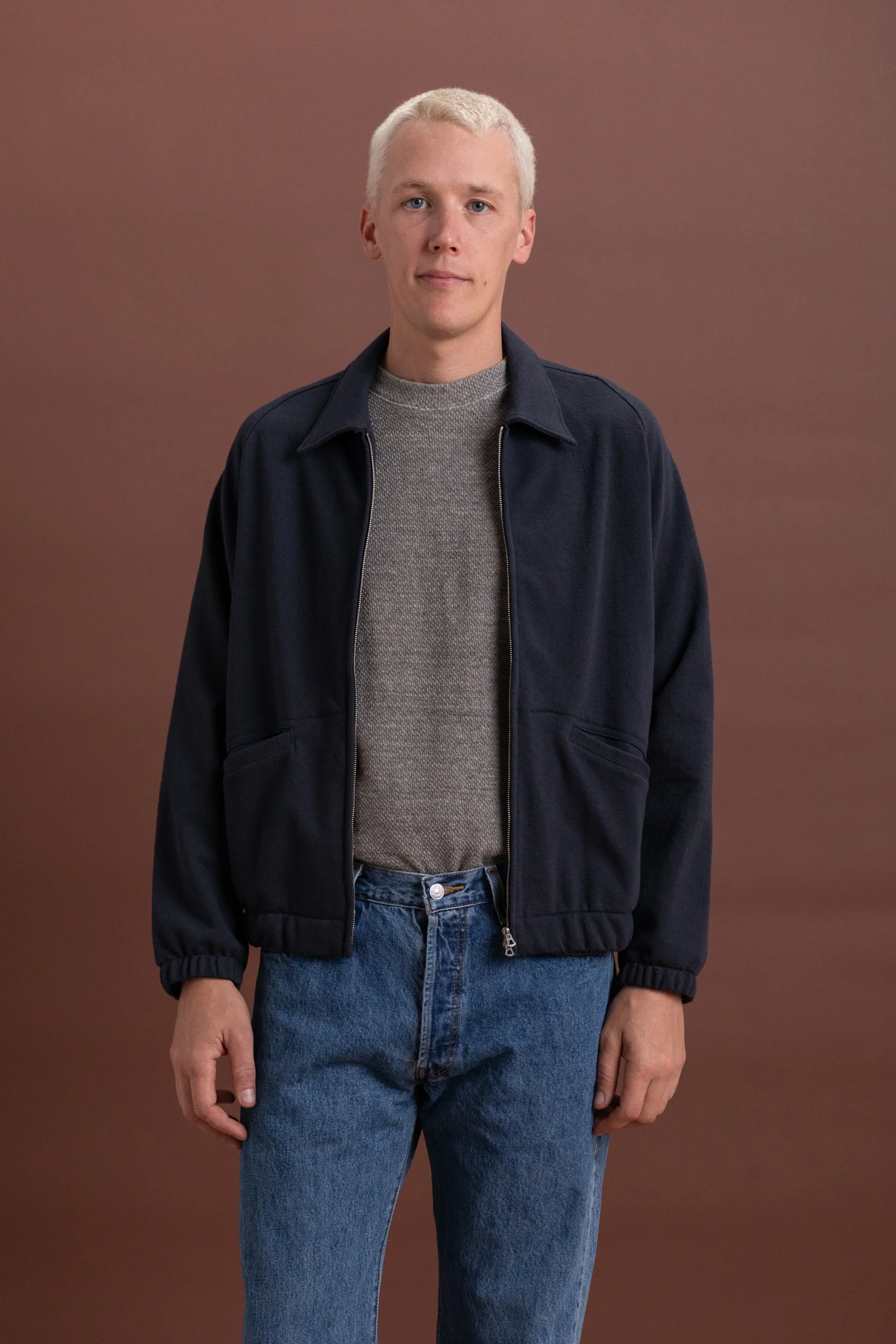 TEXTURED COACH JACKET IN SHADOW - Image 10