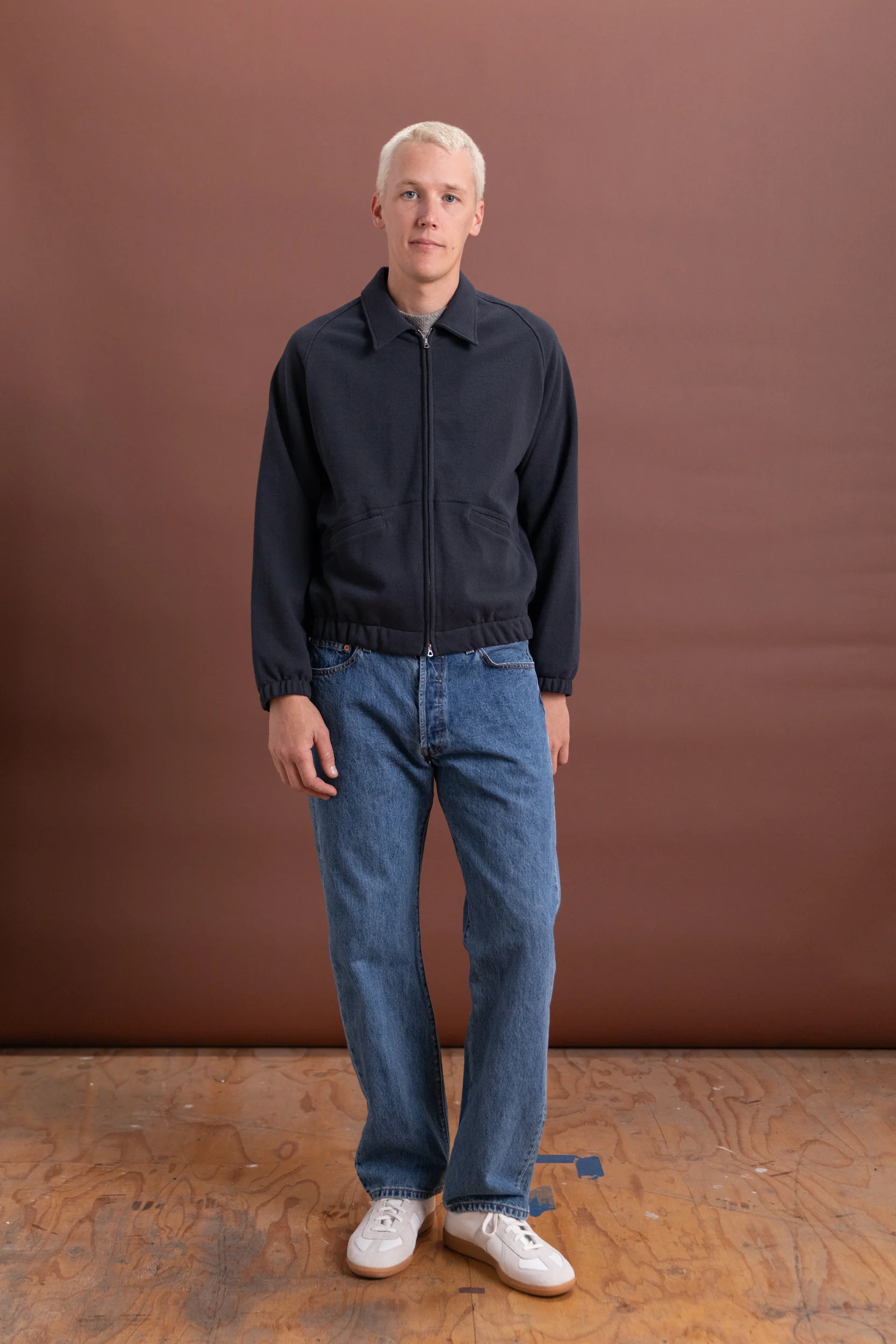 TEXTURED COACH JACKET IN SHADOW - Image 4