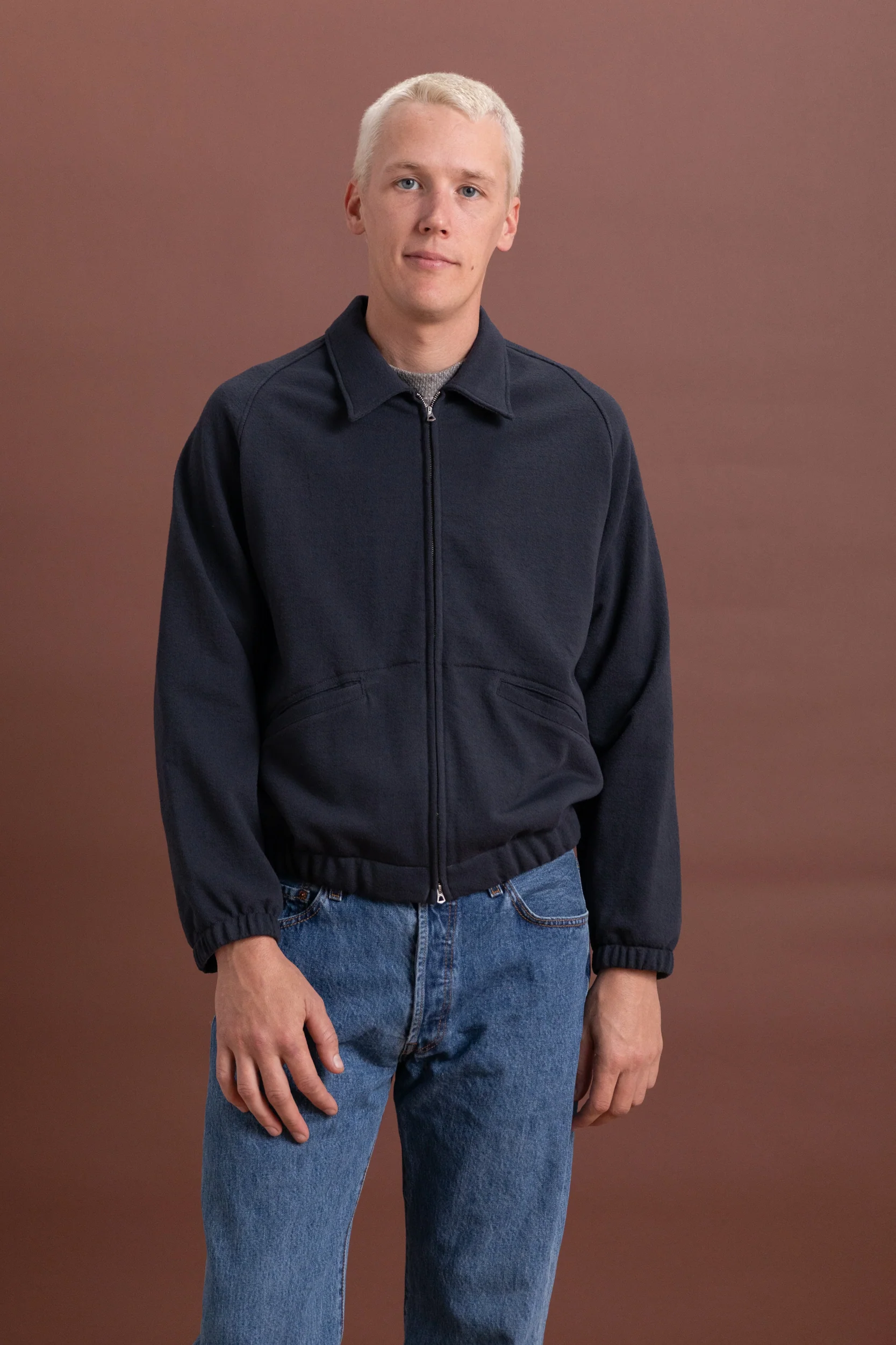 TEXTURED COACH JACKET IN SHADOW - Image 5