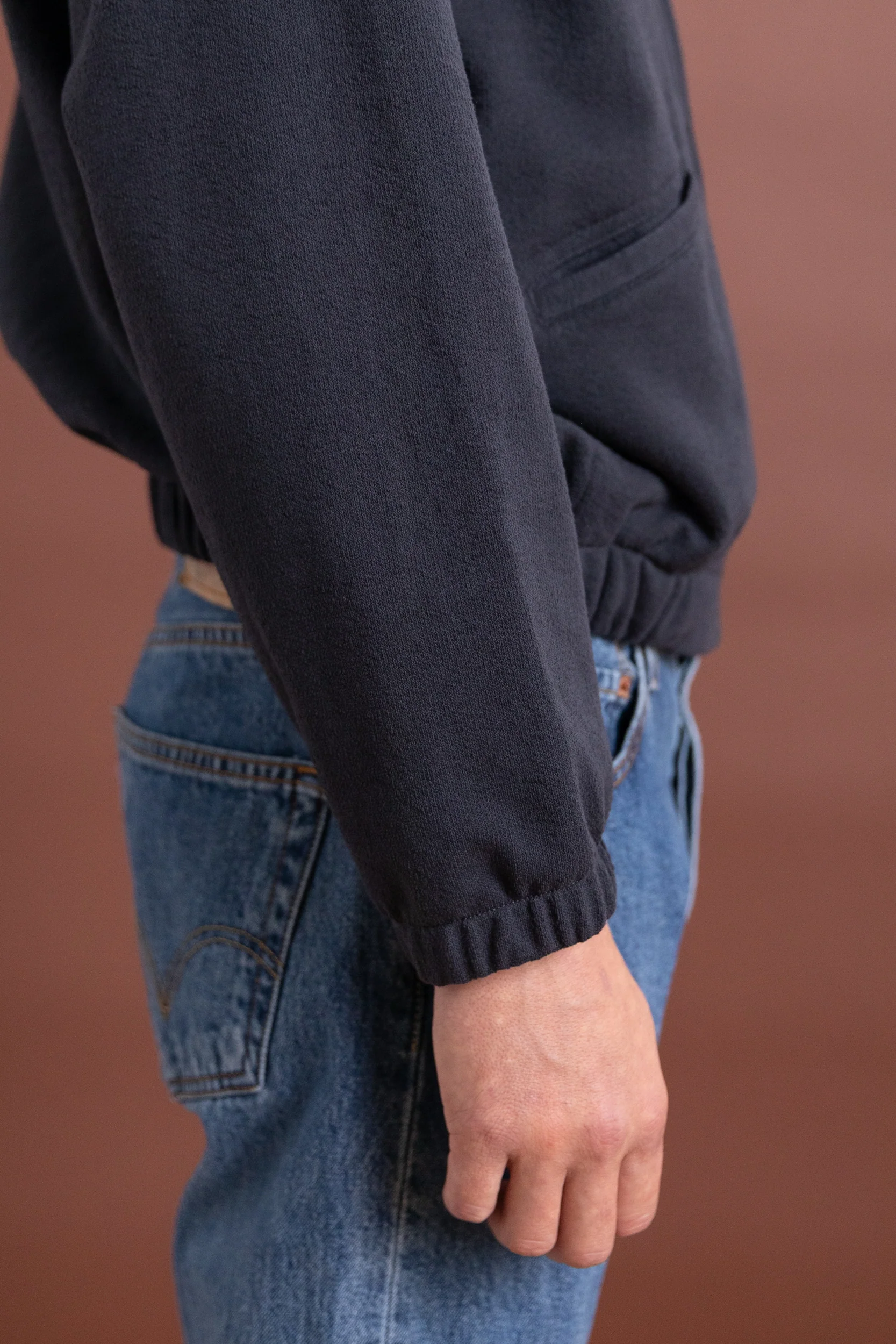 TEXTURED COACH JACKET IN SHADOW - Image 6