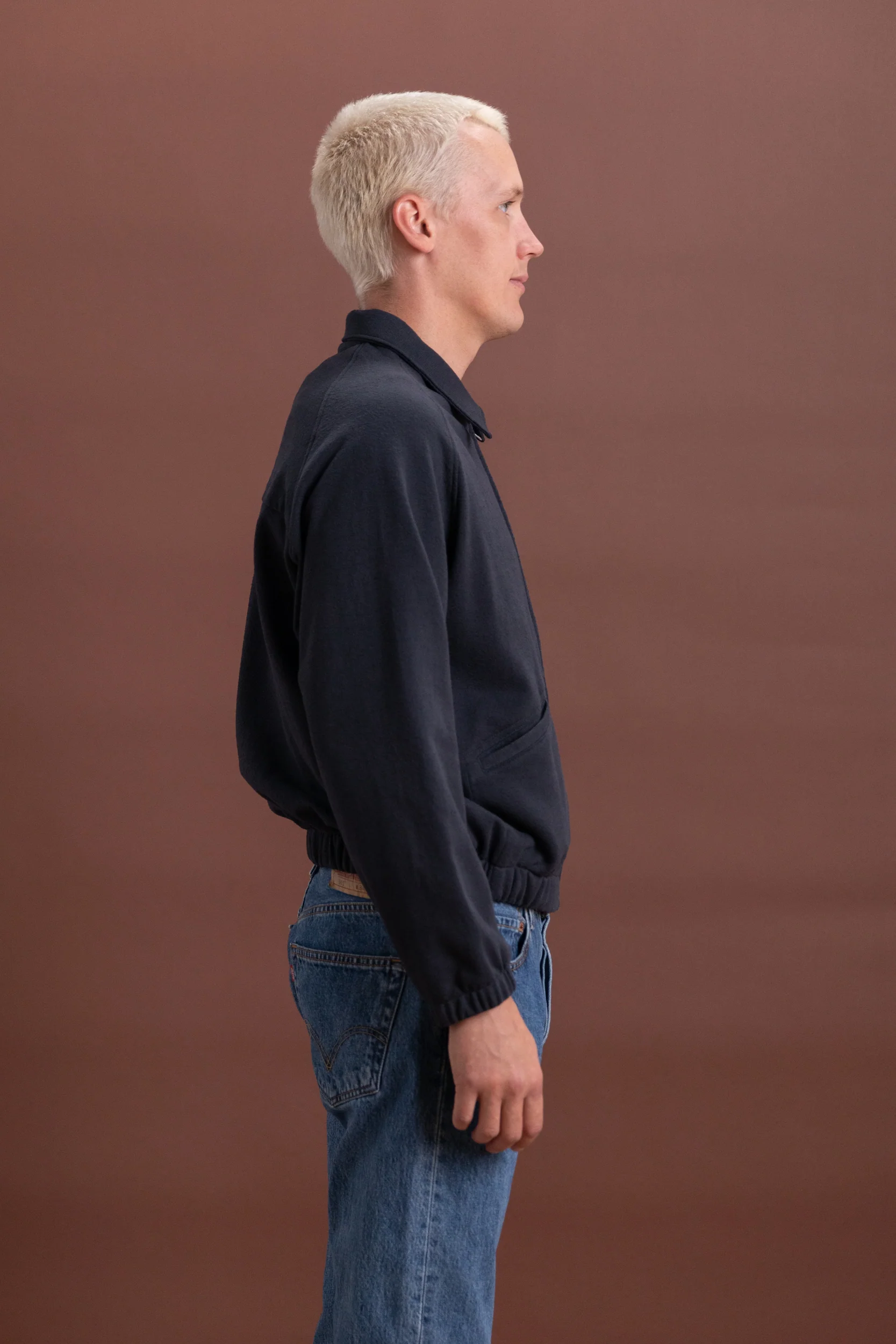 TEXTURED COACH JACKET IN SHADOW - Image 7