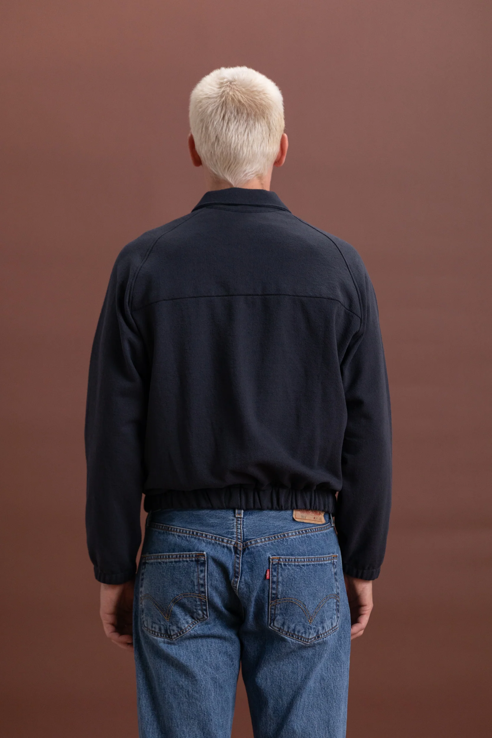 TEXTURED COACH JACKET IN SHADOW - Image 8