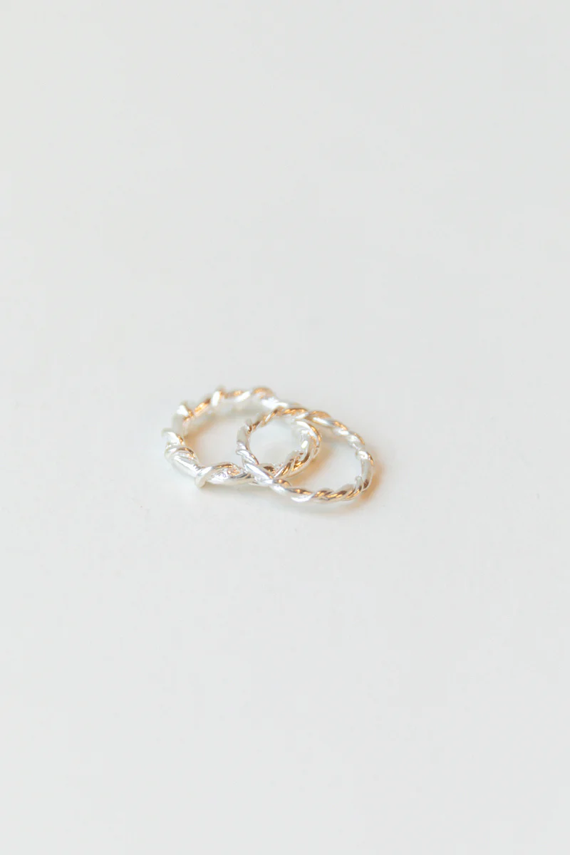 THIN ROPE RING IN SILVER - Image 5