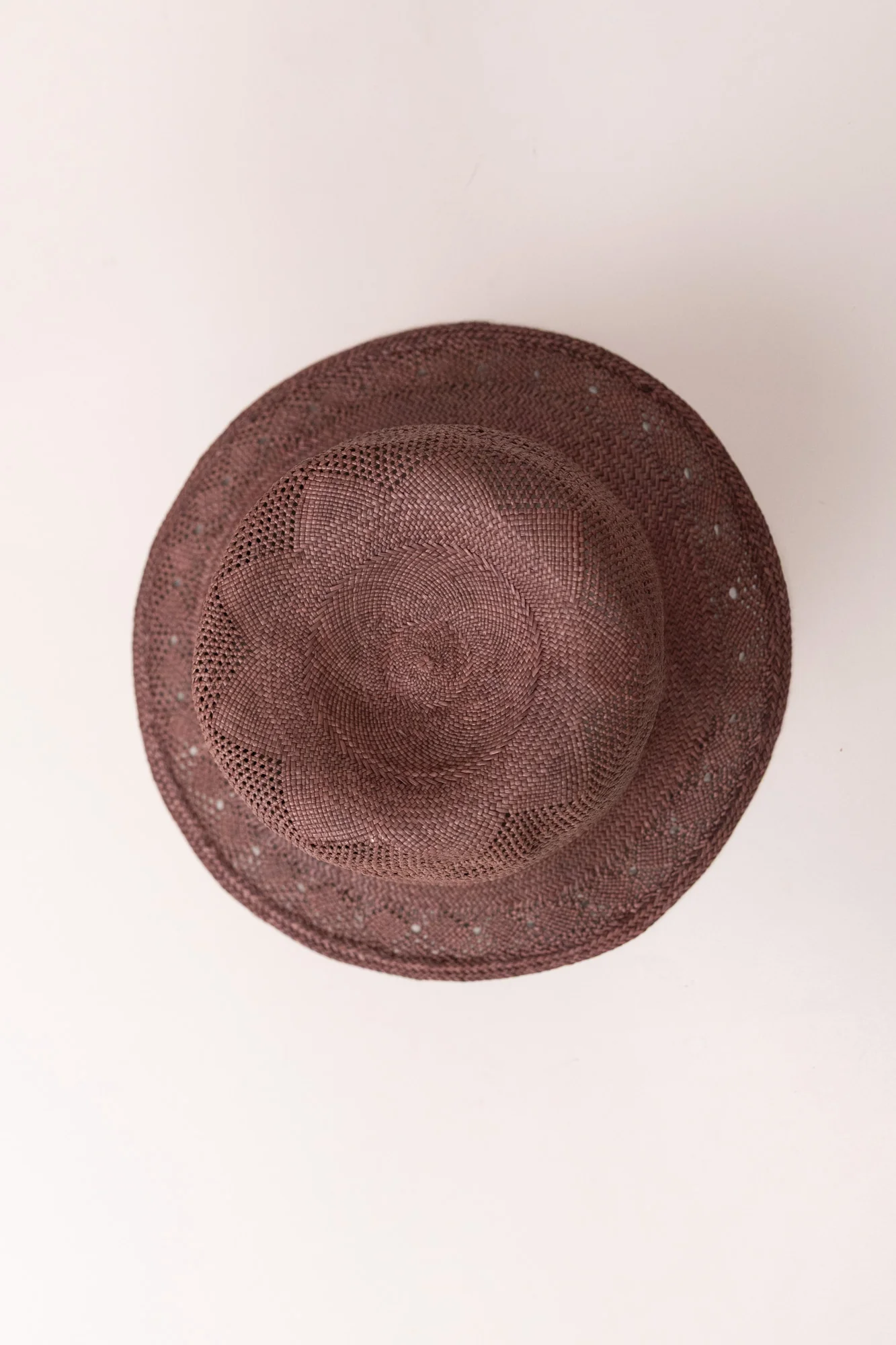 TRIPPER HAT IN WALNUT DYED PANAMA STRAW - Image 3