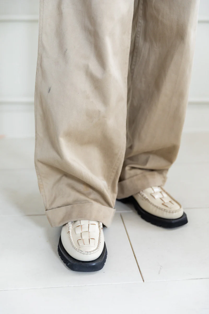 VINTAGE 1940'S MILITARY OFFICER KHAKI PANTS - Image 11