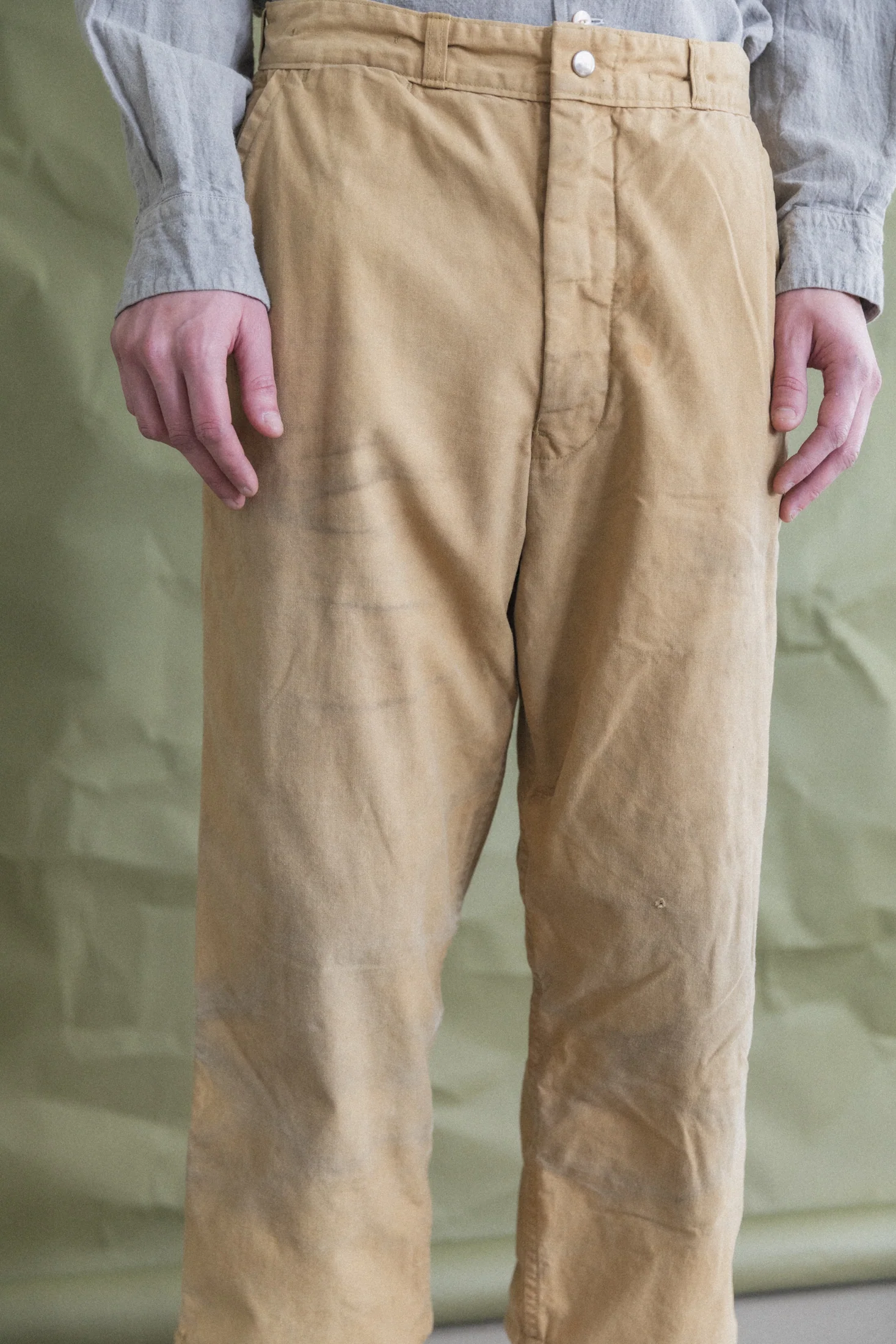 VINTAGE FLANNEL LINED WORK PANTS - Image 3