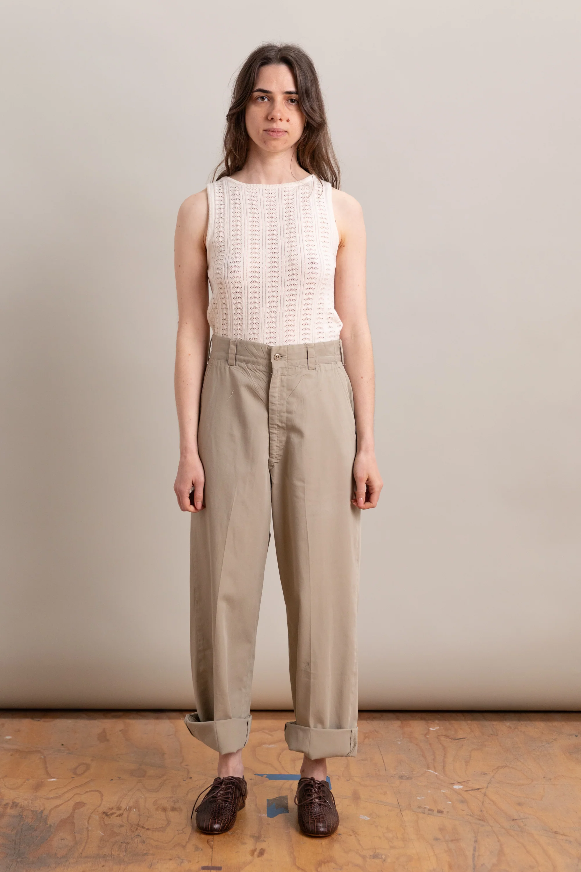VINTAGE KHAKI PANTS, 27x29