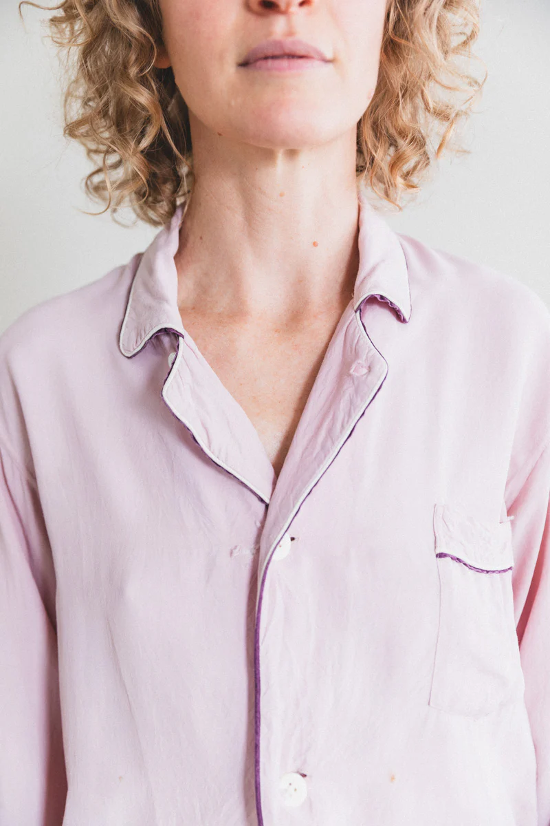 VINTAGE PAJAMA TOP 08 - Image 9
