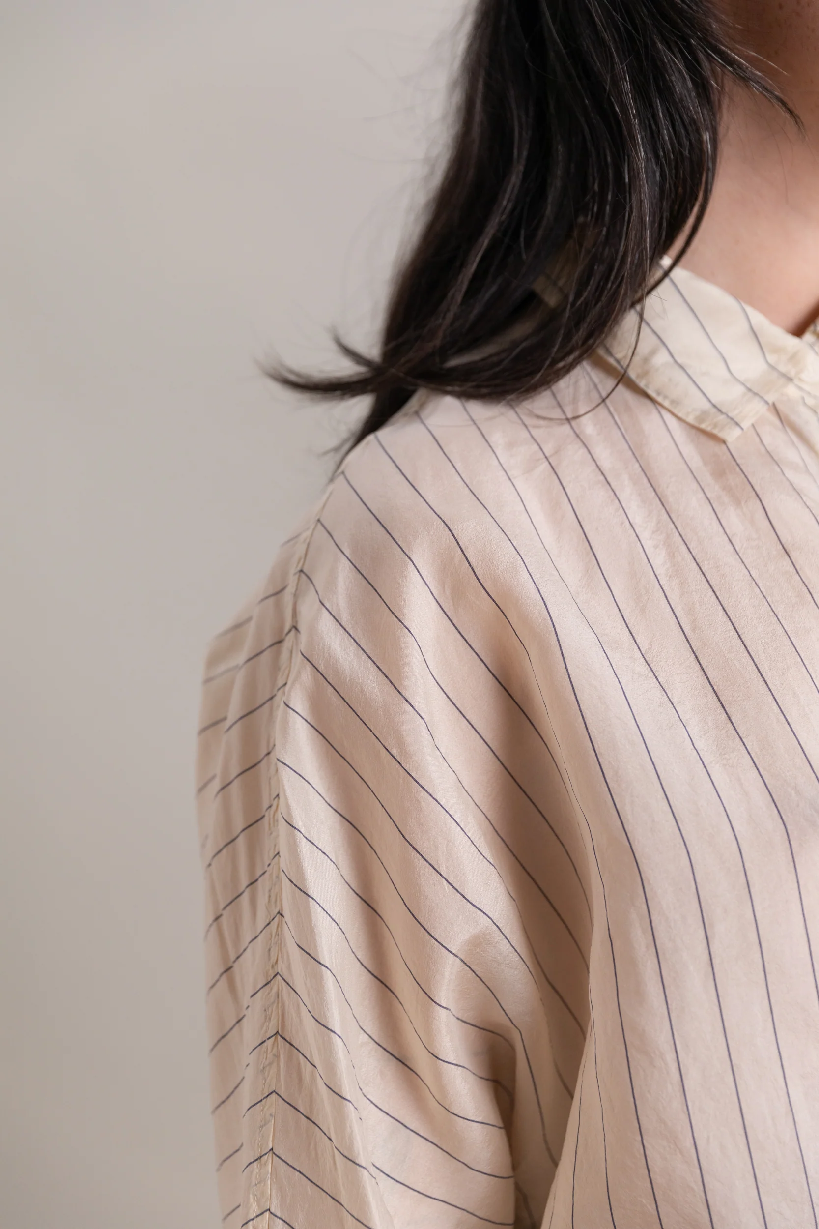 WAGA SHIRT IN TAFFETA SILK STRIPE - Image 2