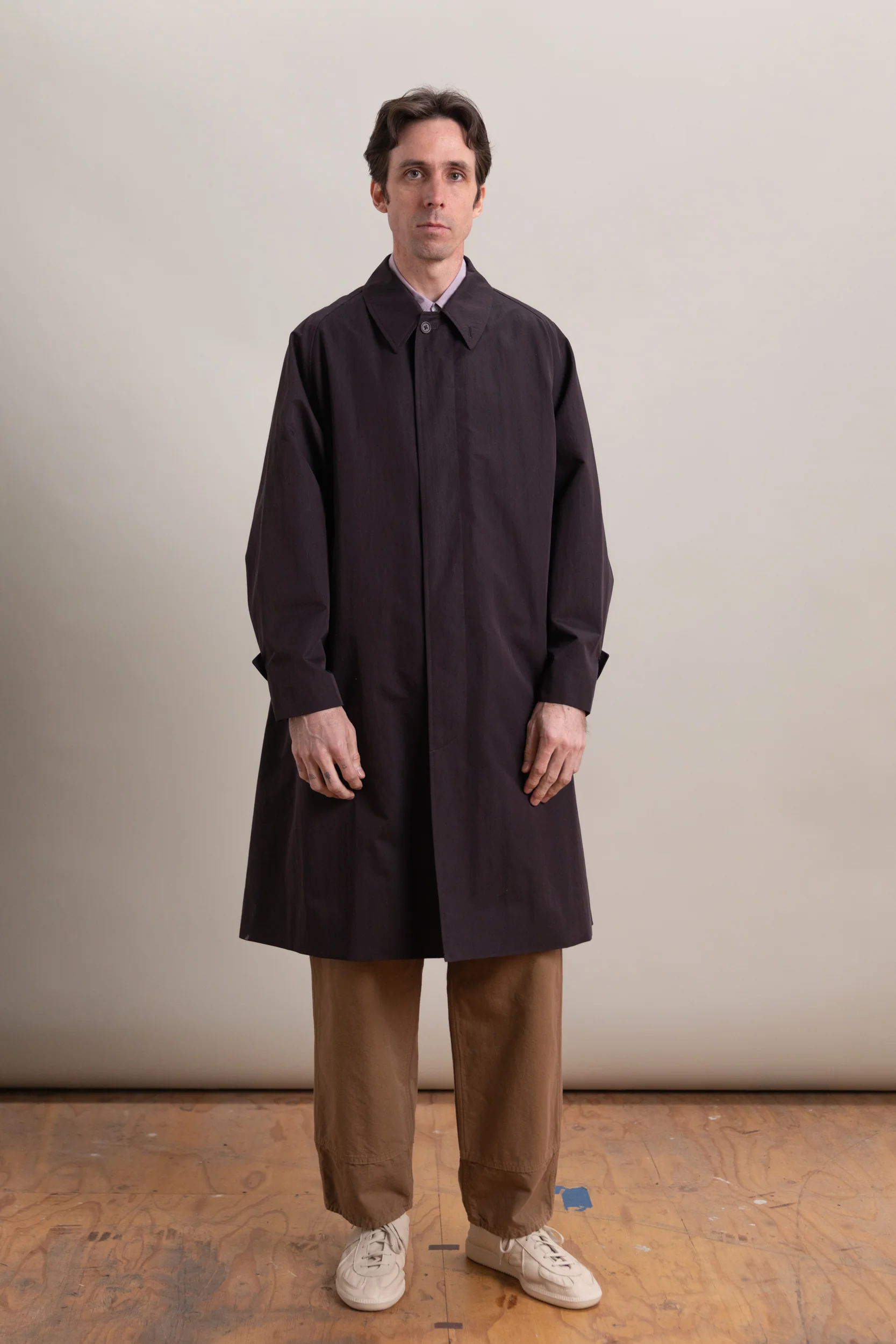 WALKER COAT IN ESPRESSO COTTON NYLON WATER REPELLENT TWILL - Image 3
