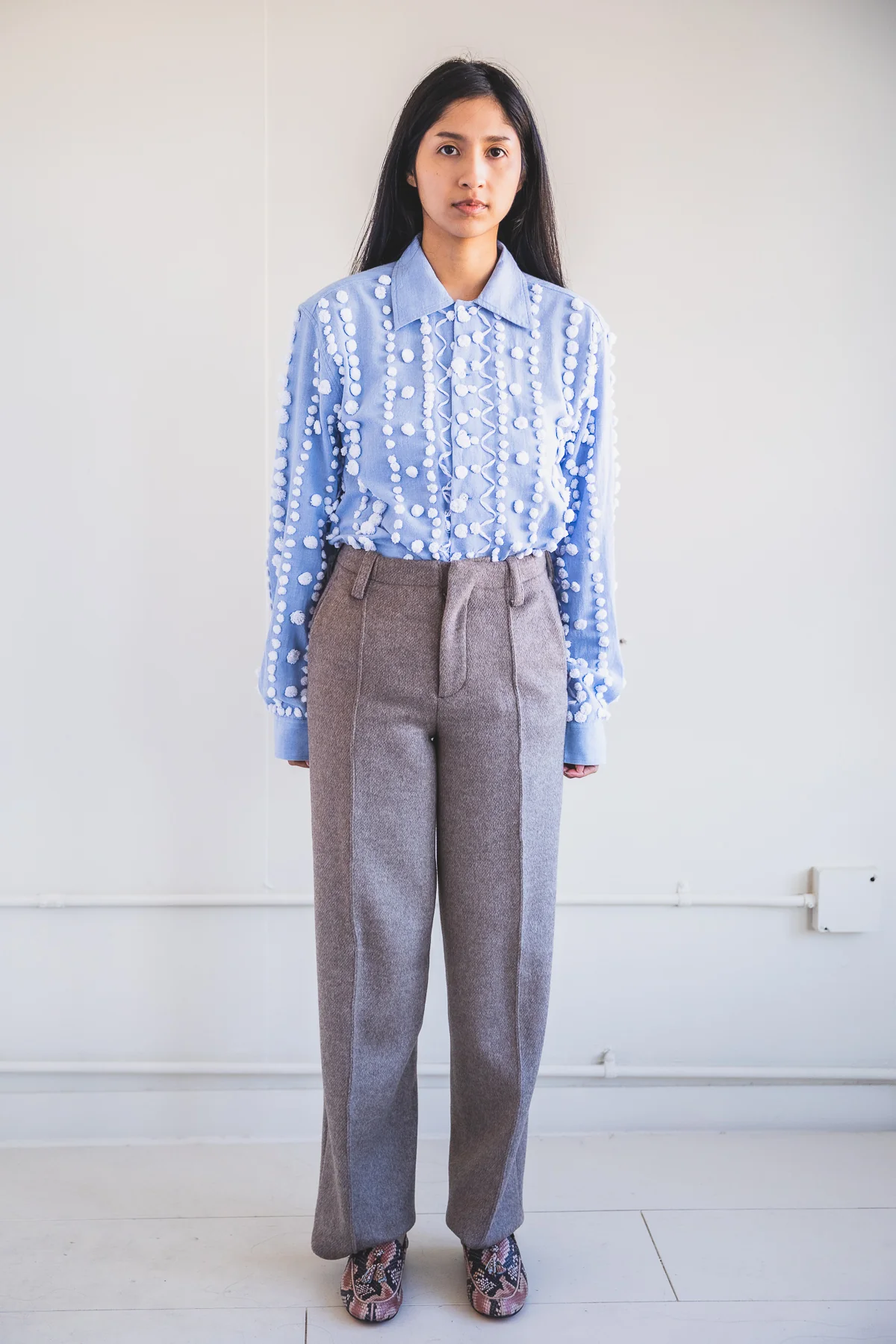 WINTER LAKE PANTS IN UNDYED GREY YAK - Image 8
