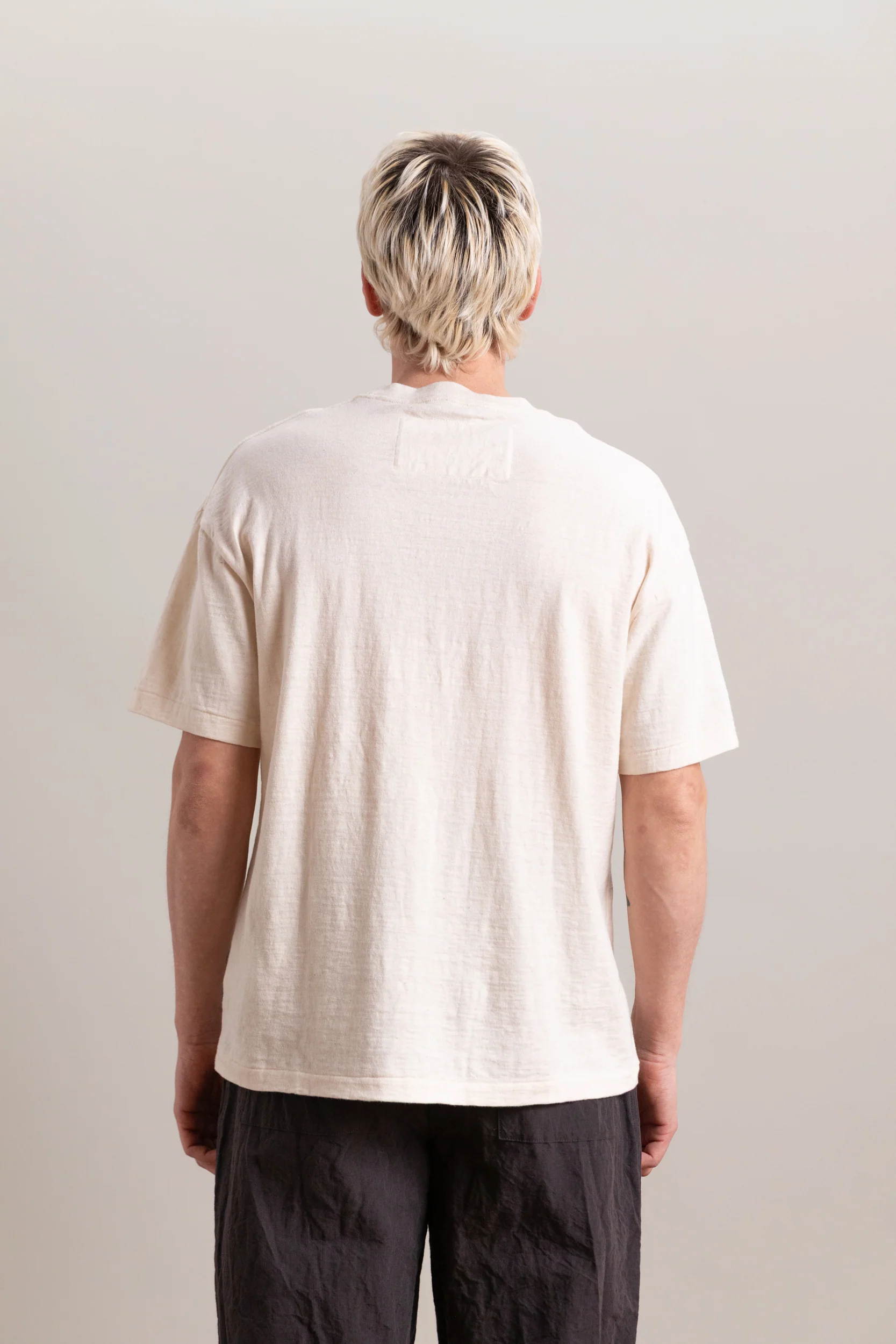 BOXY TEE IN COTTON/ALPACA/WOOL JERSEY - Image 5