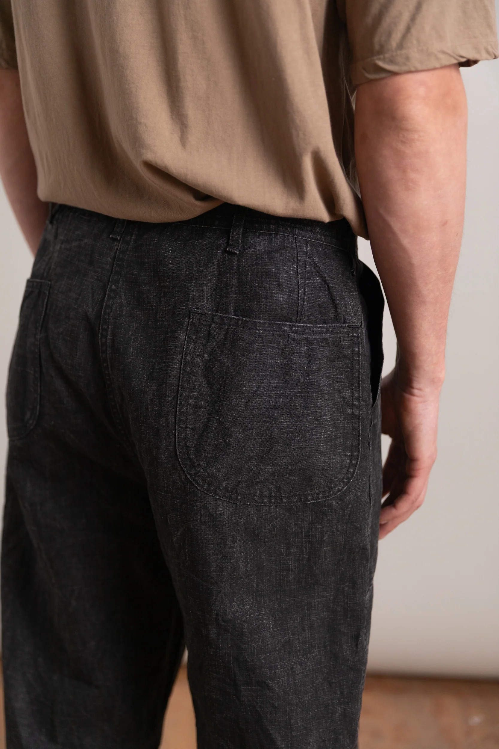WWⅡ 40'S U.S NAVY SUMI COATED LINEN UTILITY TROUSERS - Image 6